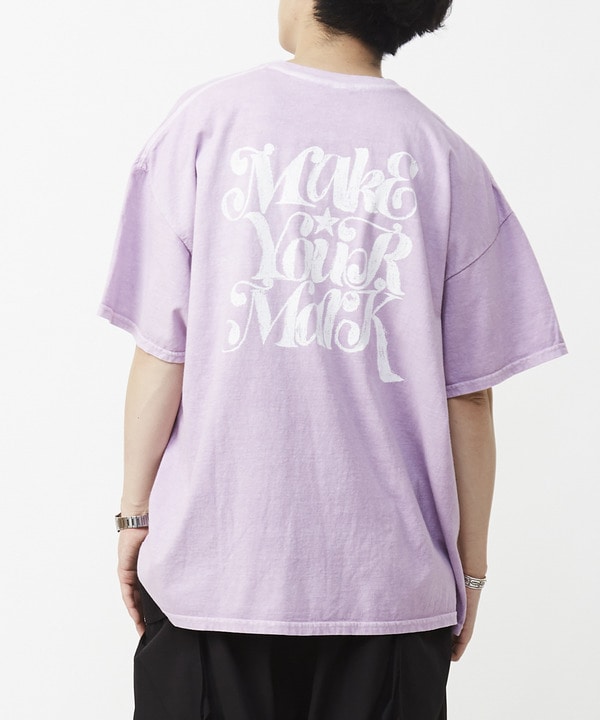 【MAKE YOUR MARK】PIGMENT DYE BACK PRINT TEE 詳細画像 8