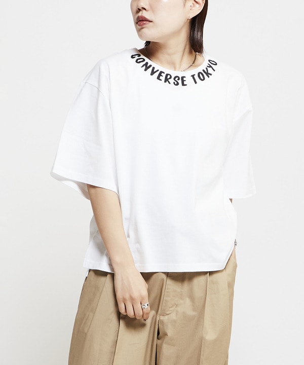 NECK LOGO PRINT TEE 詳細画像 ホワイト 1