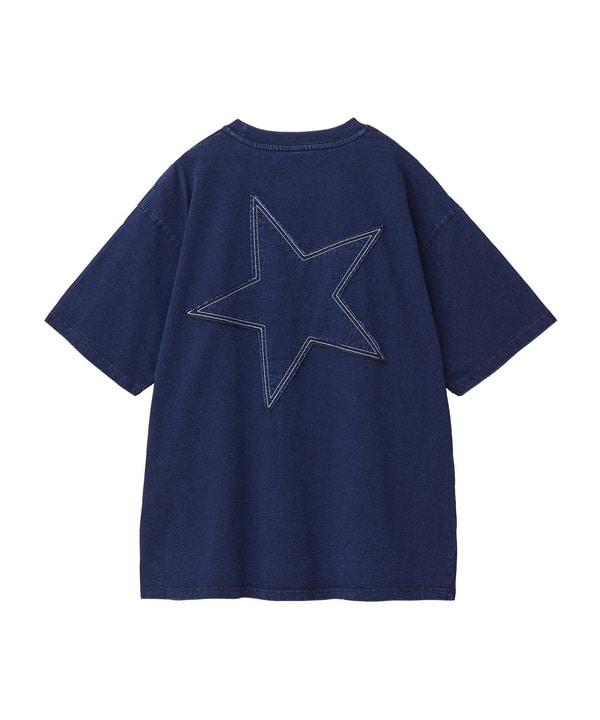 BACK STAR★ PATCH INDIGO TEE 詳細画像 10