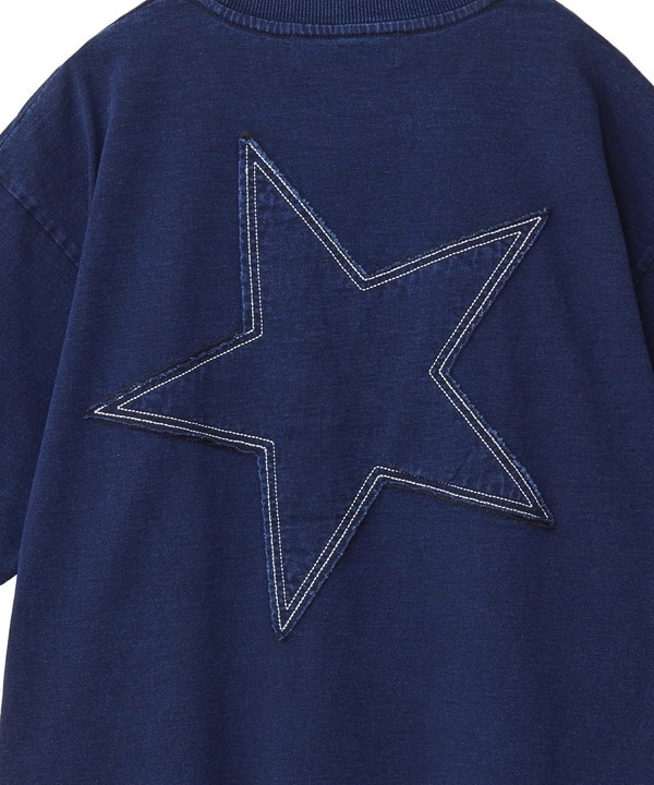 BACK STAR★ PATCH INDIGO TEE 詳細画像 14