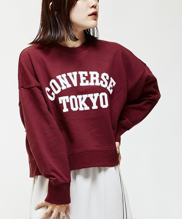 COLLEGE LOGO SHORT SWEAT 詳細画像 ボルドー 1