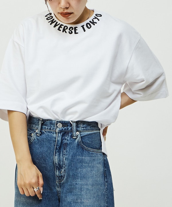 NECK LOGO PRINT TEE 詳細画像 ホワイト 1