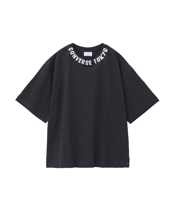 NECK LOGO PRINT TEE 詳細画像 ブラック 1