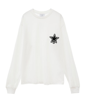 STAR★ TAFTING PATCH LONG SLEEVE TEE