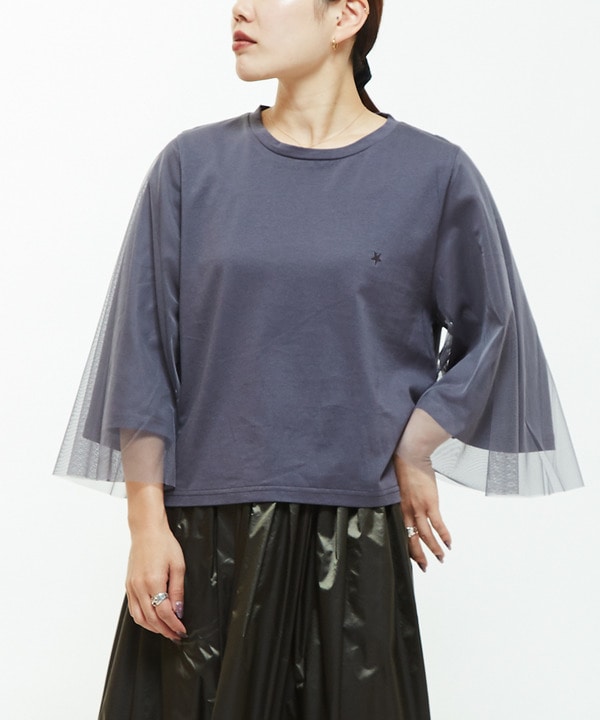 TULLE DOCKING TEE 詳細画像 ブルー 1