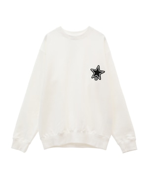 STAR★ TAFTING PATCH SWEAT