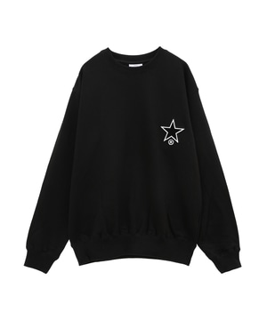 STAR★ TAFTING PATCH SWEAT