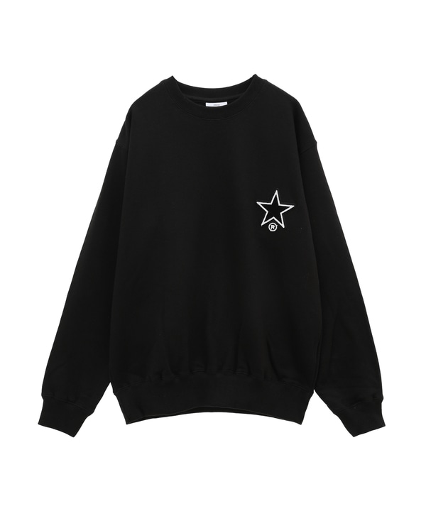 STAR★ TAFTING PATCH SWEAT 詳細画像 ブラック 1