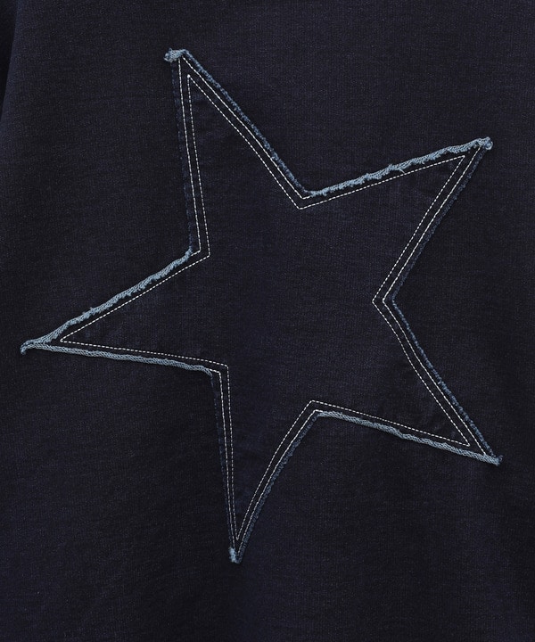 BACK STAR★ PATCH INDIGO SWEAT 詳細画像 6