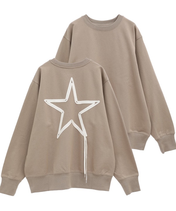 SPINDLE STAR★ DESIGN SWEAT 詳細画像 ベージュ 1