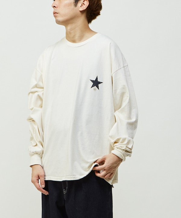 PIGMENT DYE BACK PRINT LONGSLEEVE TEE 詳細画像 5