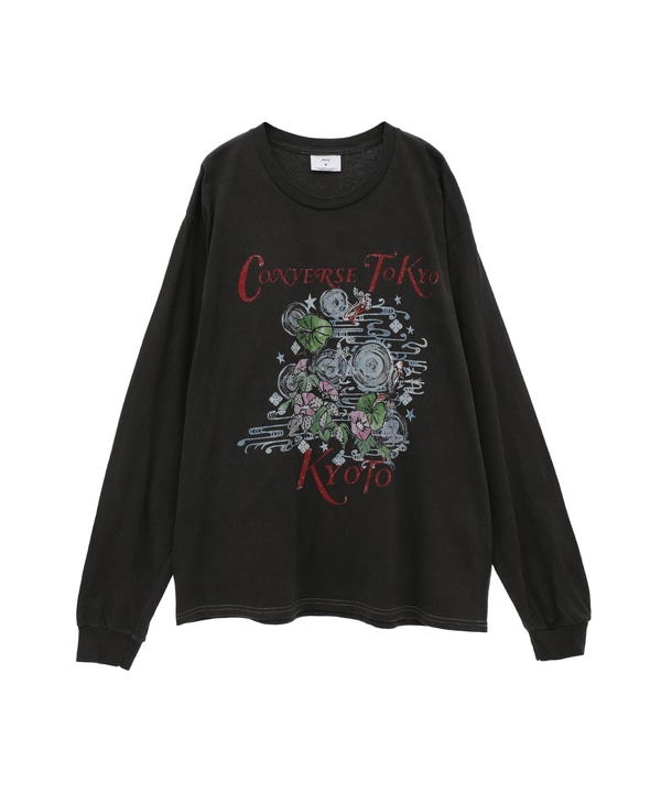 【KYOTO LIMITED】MORNING GLORY LONG-SLEEVED TEE 詳細画像 ブラック 1