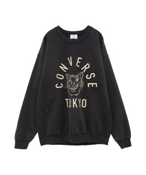 DAMAGED CAT LOGO SWEAT