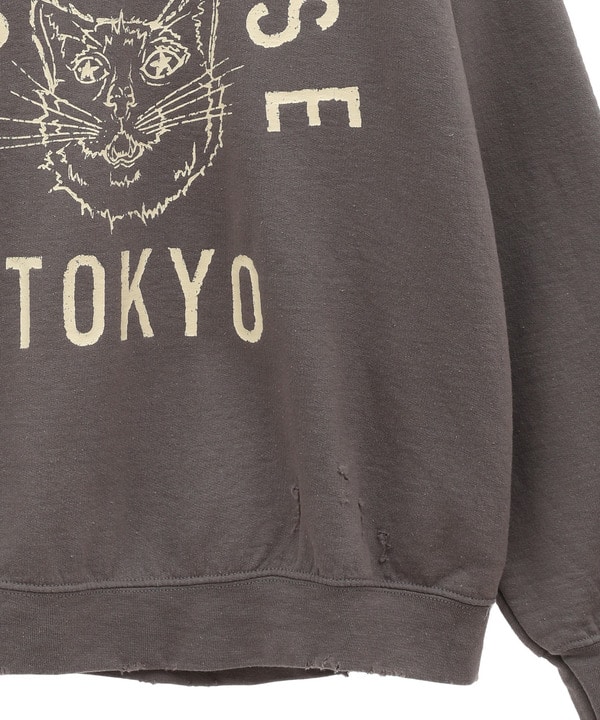 DAMAGED CAT LOGO SWEAT 詳細画像 4