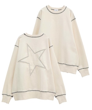 BACK STAR★ PATCH SWEAT