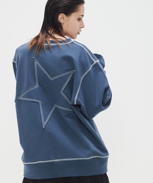 BACK STAR★ PATCH SWEAT