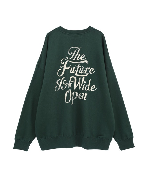 【WEB LIMITED】BACK PRINT SWEAT 詳細画像 グリーン 1