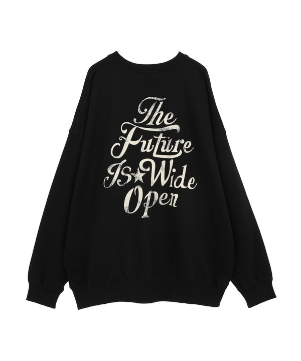 【WEB LIMITED】BACK PRINT SWEAT 詳細画像 ブラック 1