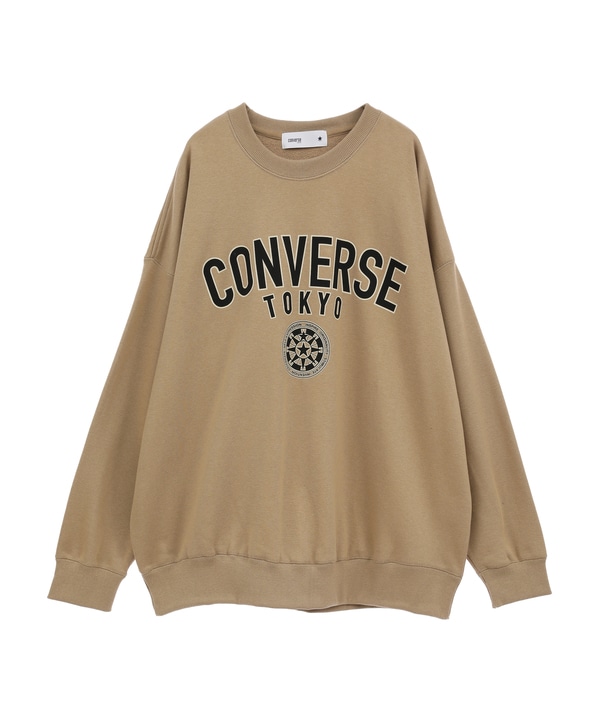 【WEB LIMITED】COLLEGE LOGO DESIGN SWEAT 詳細画像 ベージュ 1