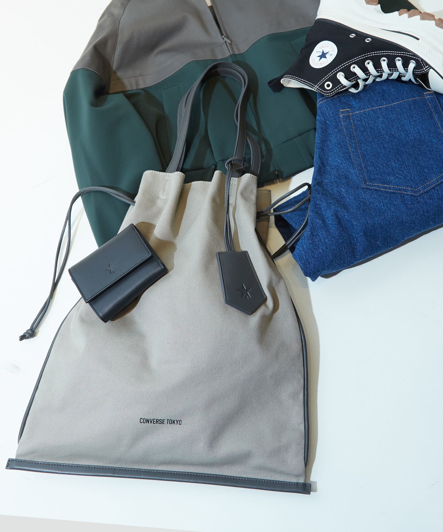 【NEW COLOR】CANVAS GATHERED TOTE BAG