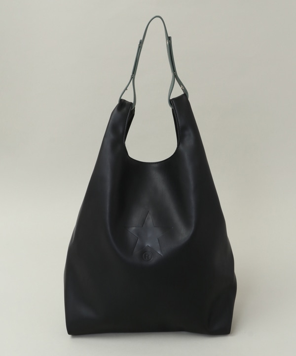ECO-LEATHER 2WAY SHOPPING BAG 詳細画像 ブラック 1