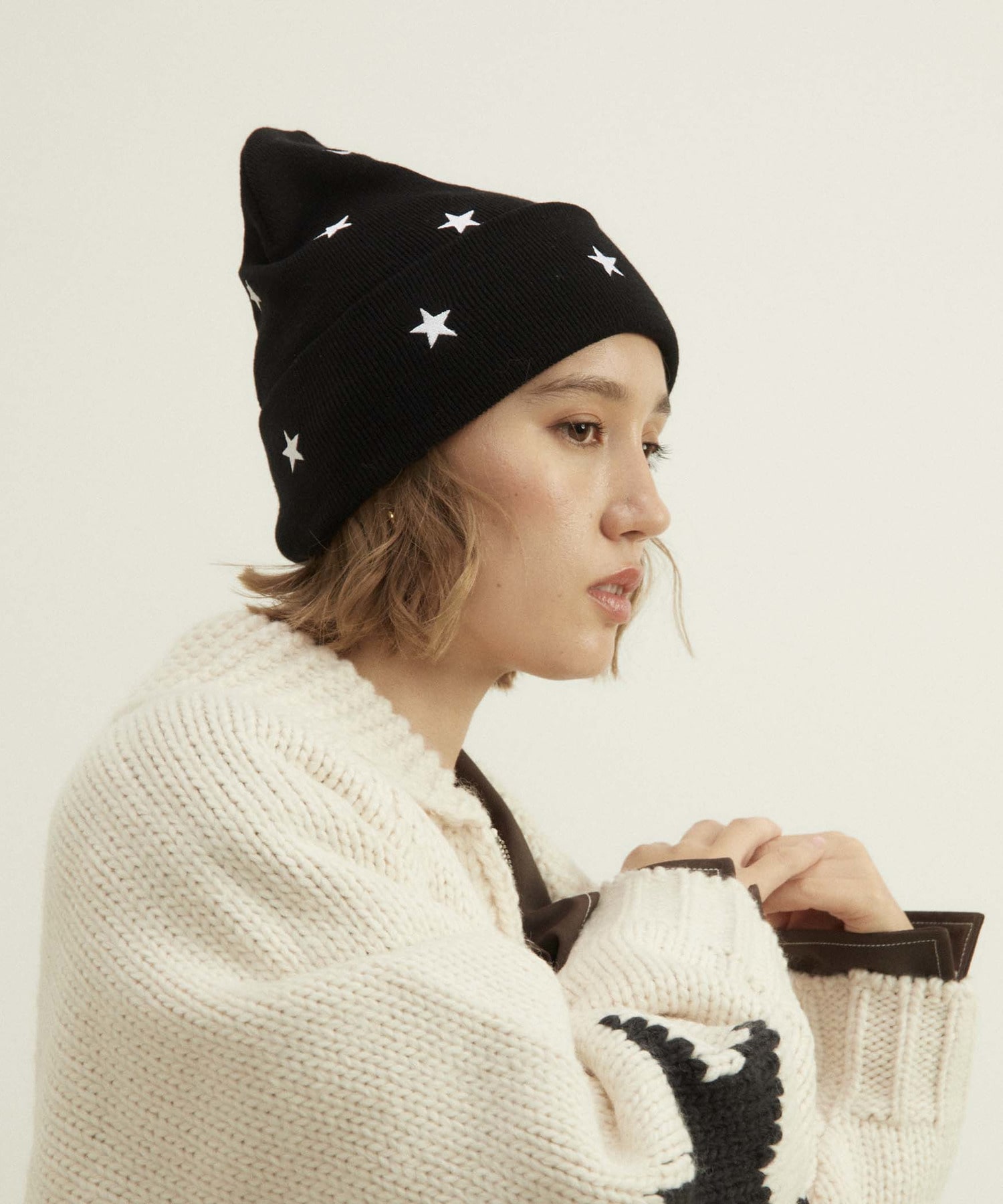 STAR★ DESIGN KNIT CAP