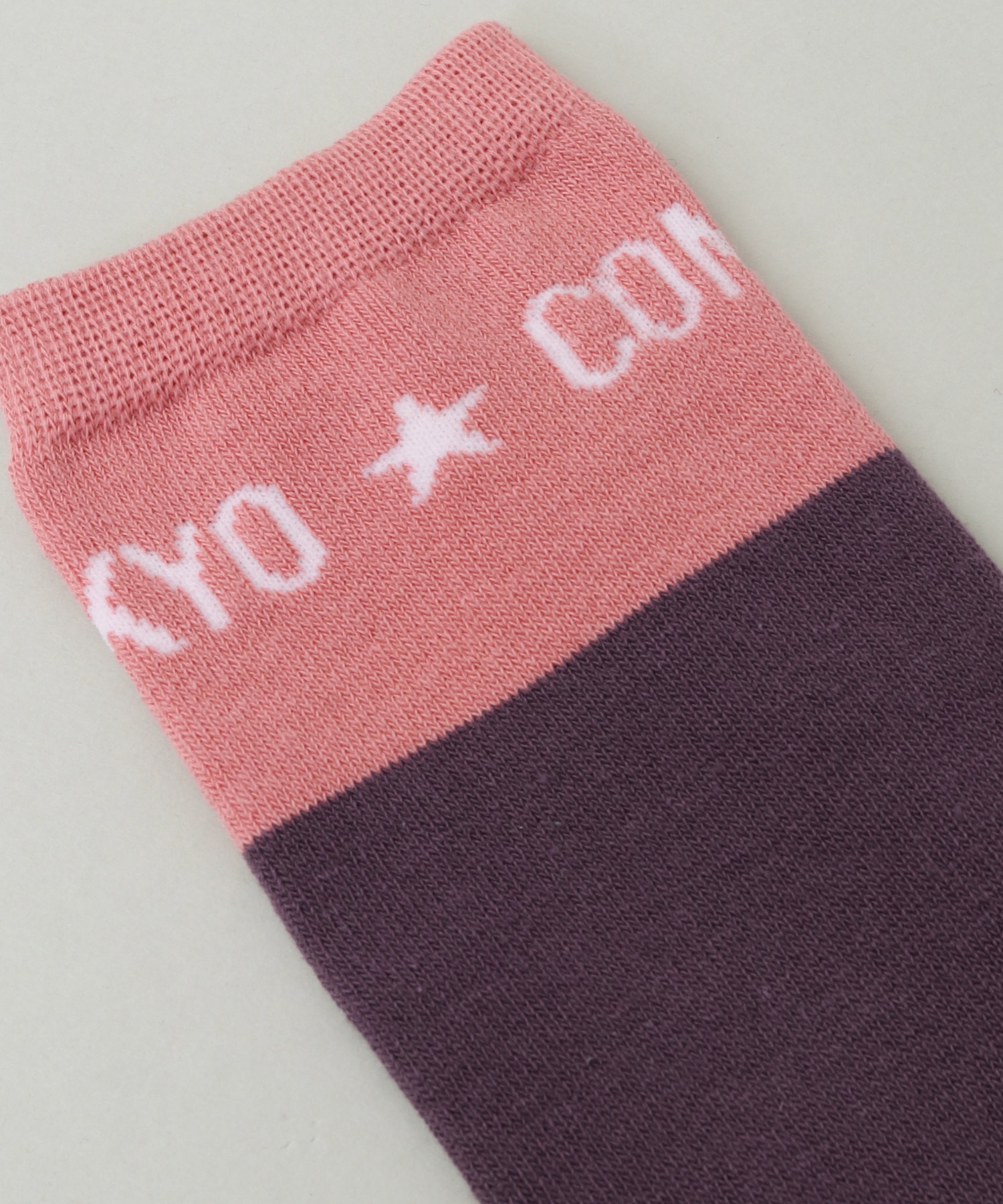 BI-COLOR LOGO MIDDLESOCKS｜CONVERSE TOKYO (コンバーストウキョウ 