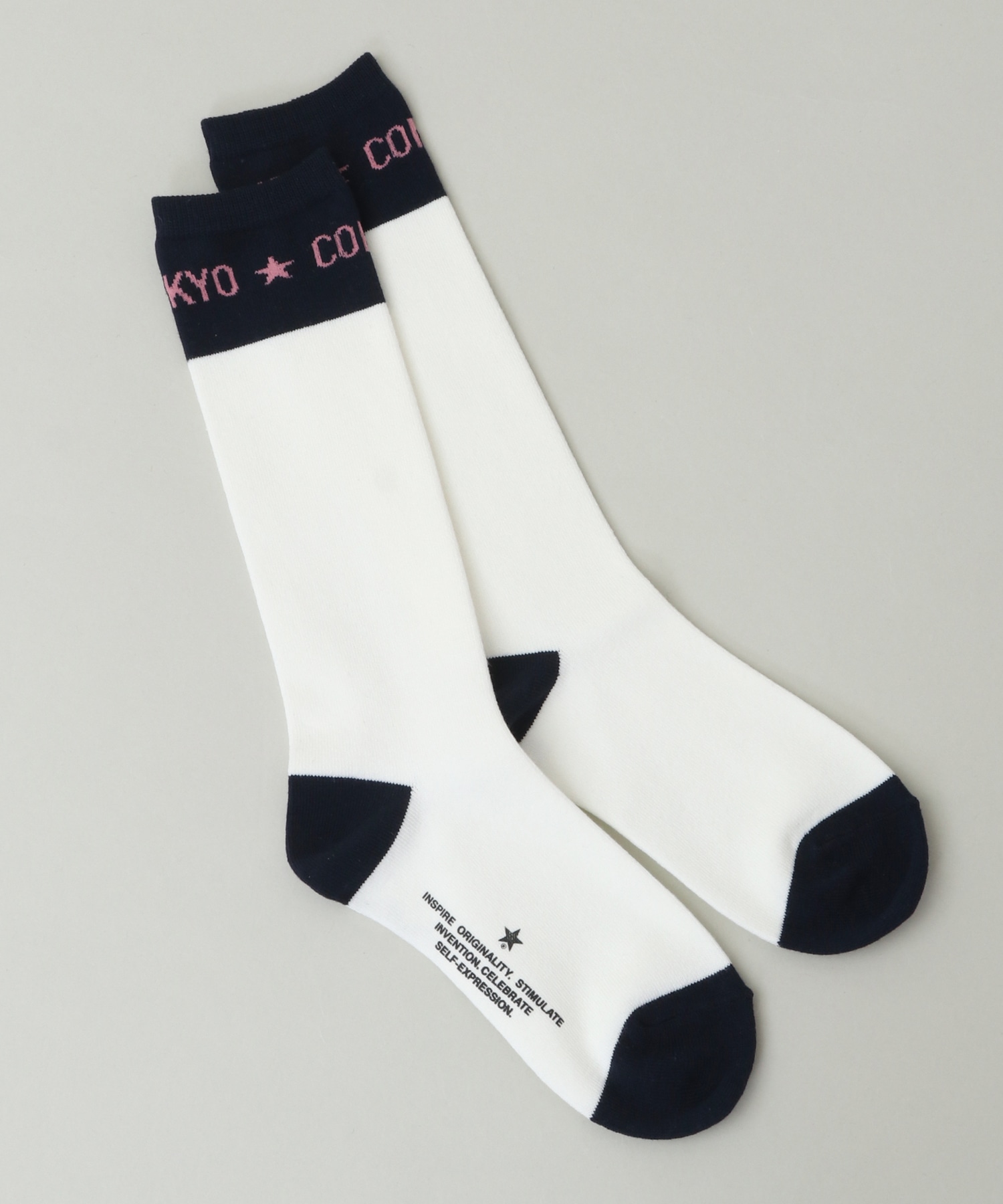 BI-COLOR LOGO MIDDLESOCKS｜CONVERSE TOKYO (コンバーストウキョウ 