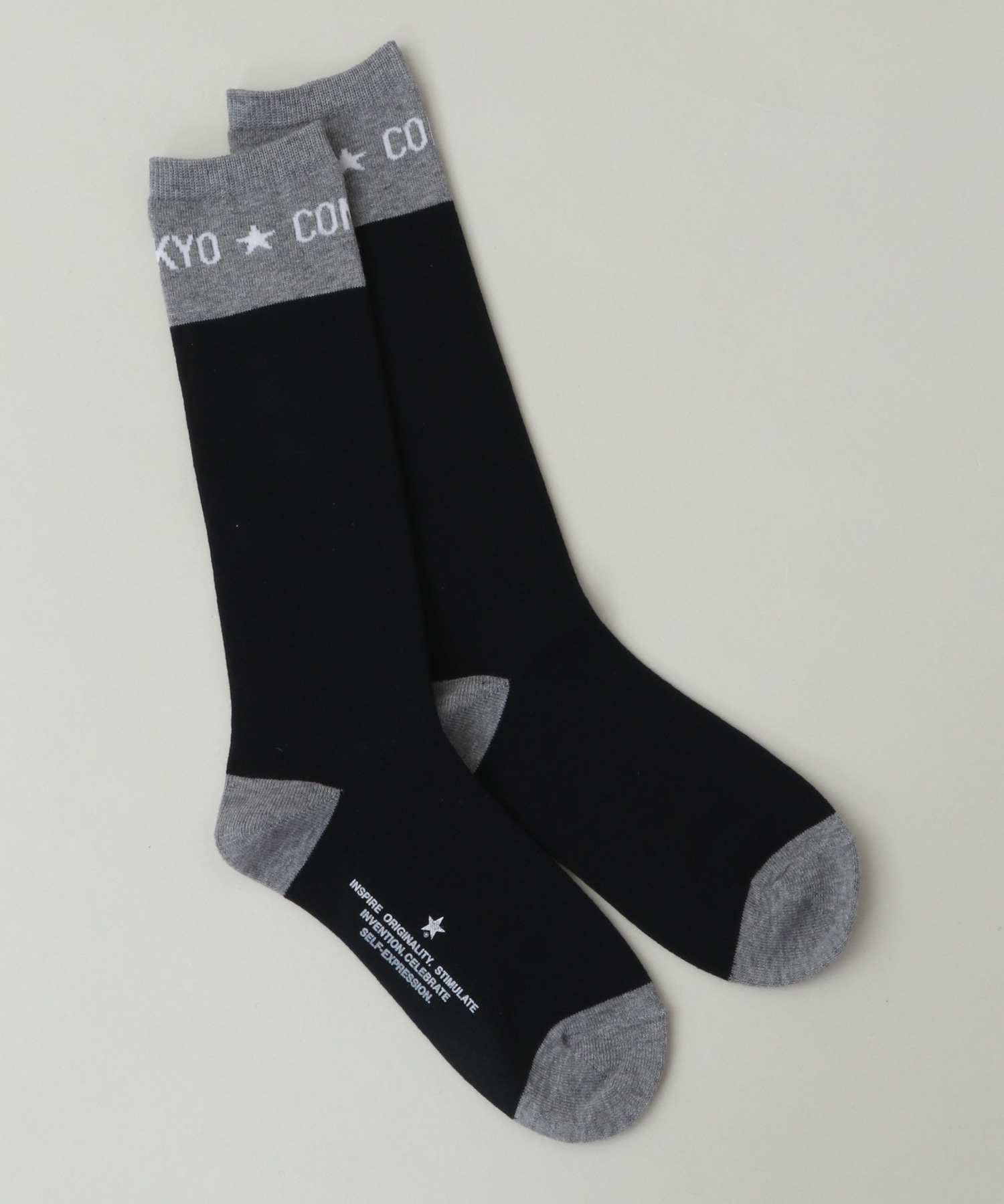 BI-COLOR LOGO MIDDLESOCKS｜CONVERSE TOKYO (コンバーストウキョウ