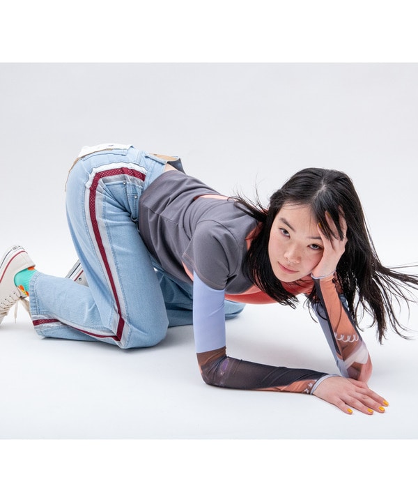 【CONVERSE TOKYO × kotohayokozawa】WIDE FLARE DENIM PANTS(WOMEN'S) 詳細画像 4