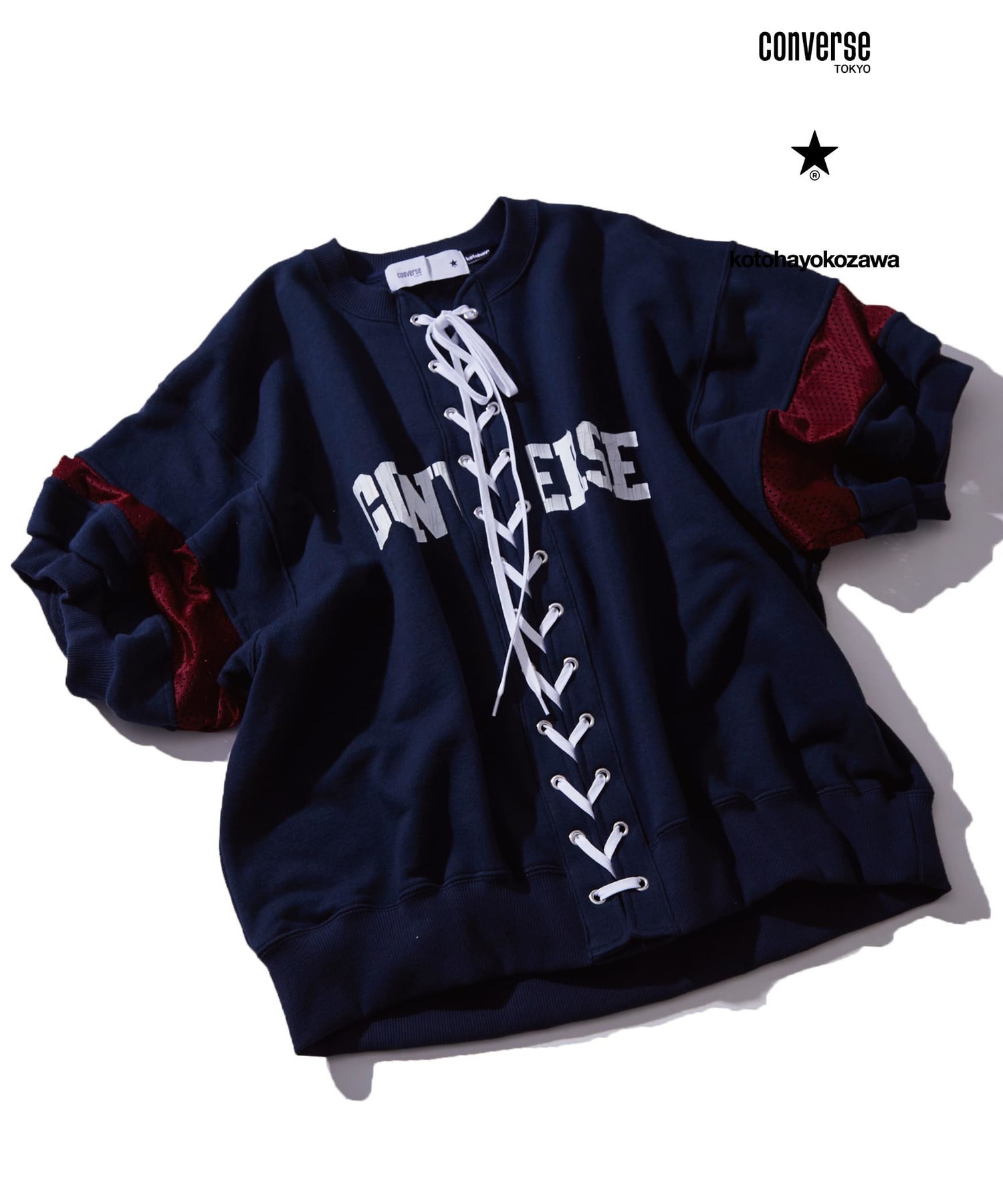 【CONVERSE TOKYO × kotohayokozawa】LACEUP LOGO PULLOVER