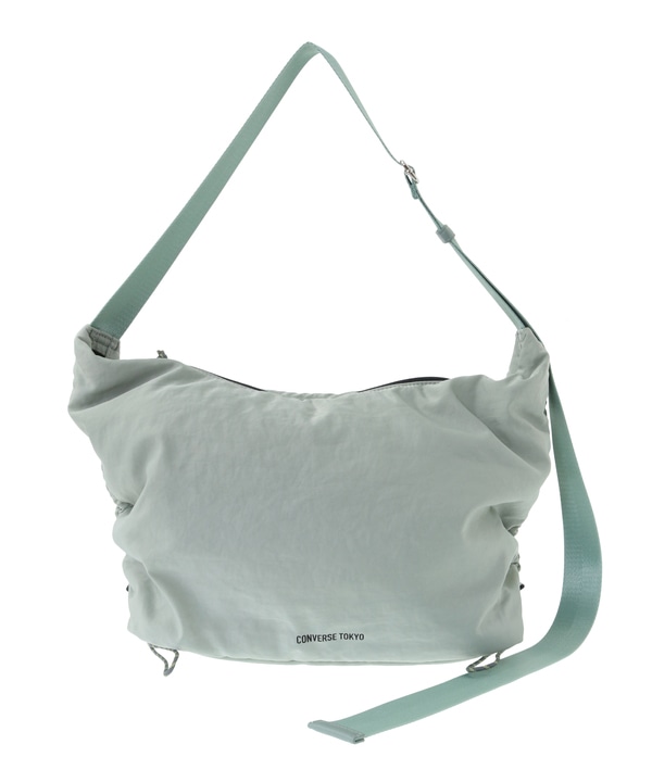 SIDE GATHER NYLON PADDED SHOULDER BAG 詳細画像 セージグリーン 1