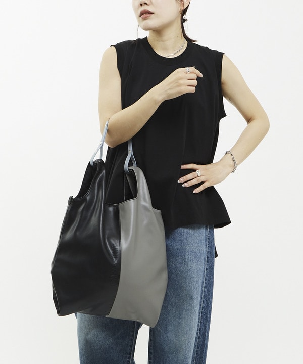 2WAY BI-COLOR SHOPPING TOTEBAG 詳細画像 10