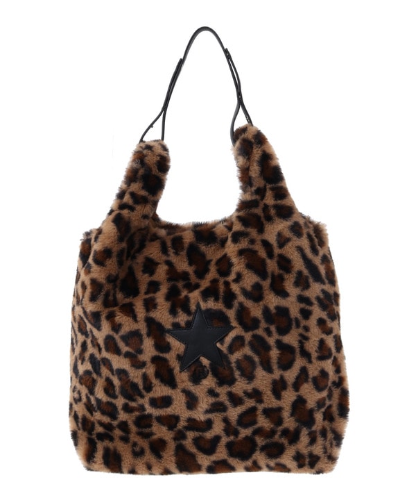 2WAY ANIMAL ECO-FUR SHOPPING TOTEBAG 詳細画像 レオパード 1