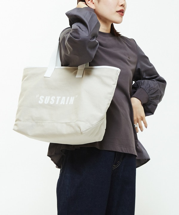 【SUSTAIN】KAPOK RECYCLE LEATHER TOTEBAG 詳細画像 4