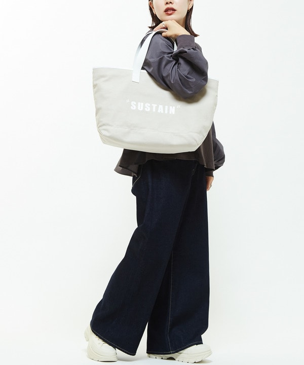 【SUSTAIN】KAPOK RECYCLE LEATHER TOTEBAG 詳細画像 5