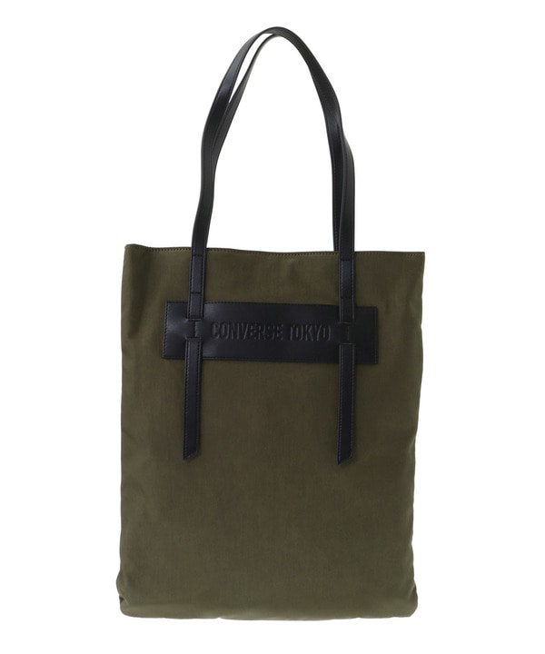 LONG HANDLE NYLON TOTE BAG 詳細画像 カーキ 1