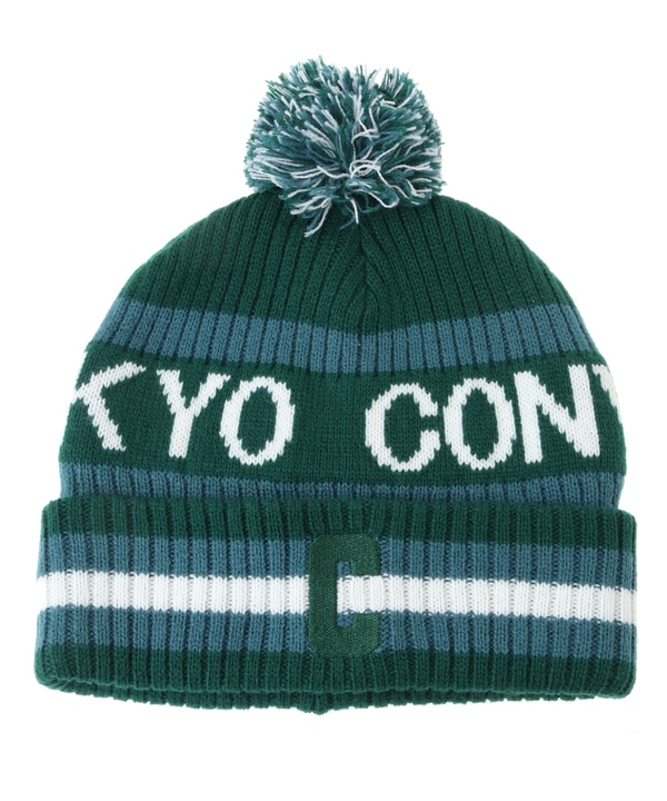 LOGO LINE KNIT CAP 詳細画像 グリーン 1