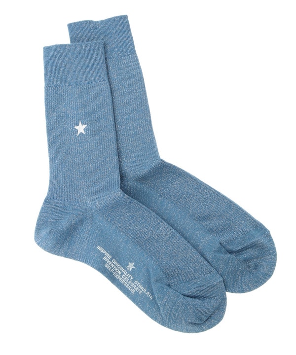 STAR★ GLITTER RIB SOX 詳細画像 ブルー 1