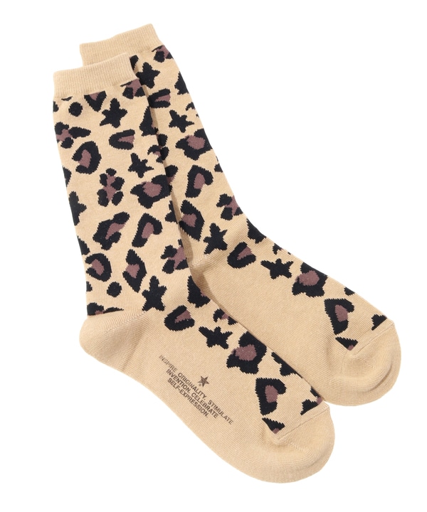 LEOPARD STAR★ SOX 詳細画像 ブラウン 1