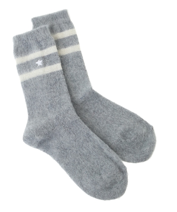 MOHAIR LINE SOX 詳細画像 チャコールグレー 1