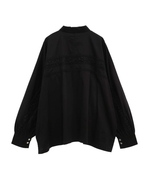 【STAR★LACE】BACK LACE OVERSIZED SHIRTS 詳細画像 16