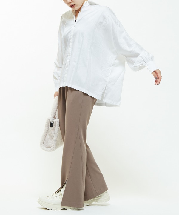 【STAR★LACE】BACK LACE OVERSIZED SHIRTS 詳細画像 3