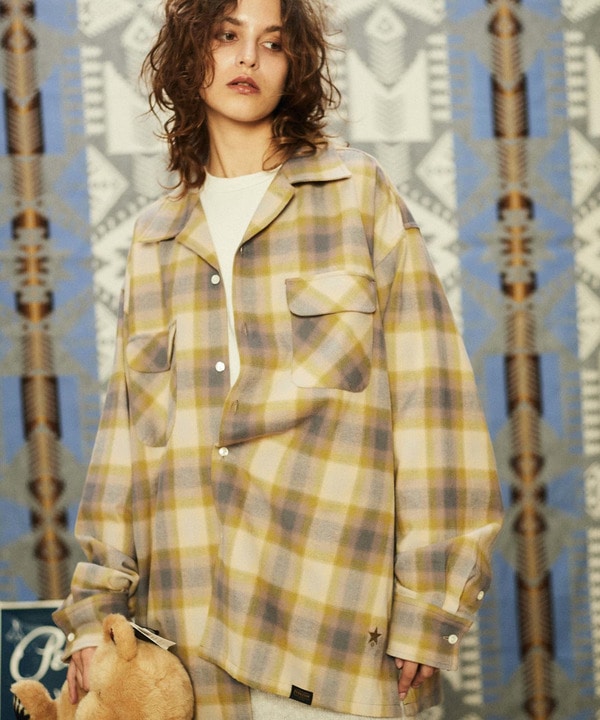 【PENDLETON】BACK STAR★ FLANNEL CHECKED SHIRTS 詳細画像 1