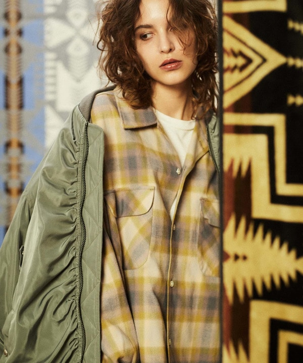 【PENDLETON】BACK STAR★ FLANNEL CHECKED SHIRTS 詳細画像 2