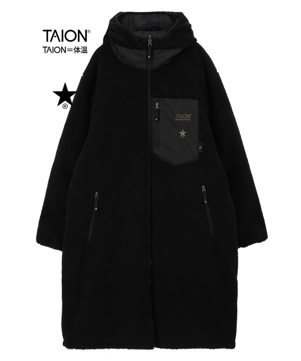 【CONVERSE TOKYO ✕ TAION】MILITARY STAR★ QUILTING ＆ BOA REVERSIBLE COAT 詳細画像 ブラック 1