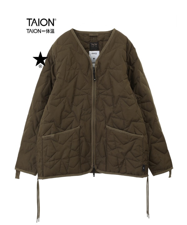 【TAION】MILITARY STAR★ QUILTING JACKET 詳細画像 オリーブ 1