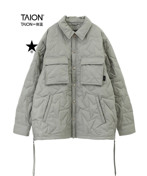 【TAION】MILITARY STAR★ QUILTING CPO JACKET 詳細画像 セージグリーン 1