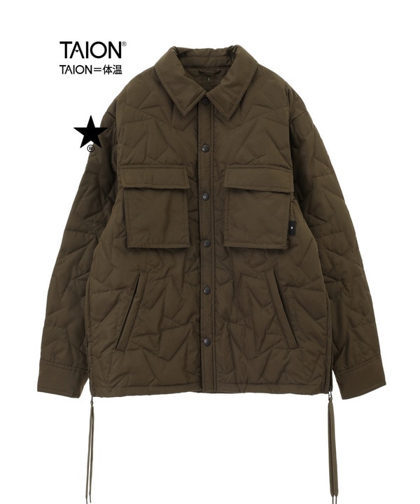 【TAION】MILITARY STAR★ QUILTING CPO JACKET 詳細画像 オリーブ 1