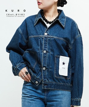 【KURO】DENIM JACKET LIGHT INDIGO